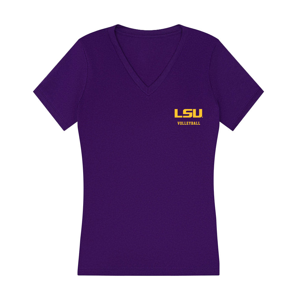 LSU - NCAA Women's Volleyball : Ella Hemmings - Women's V-Neck T-Shirt-0