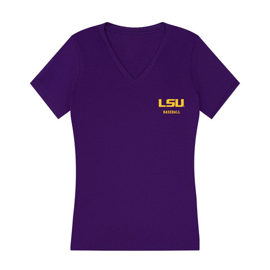LSU - NCAA Baseball : Mikey Ryan - Women's V-Neck T-Shirt-0