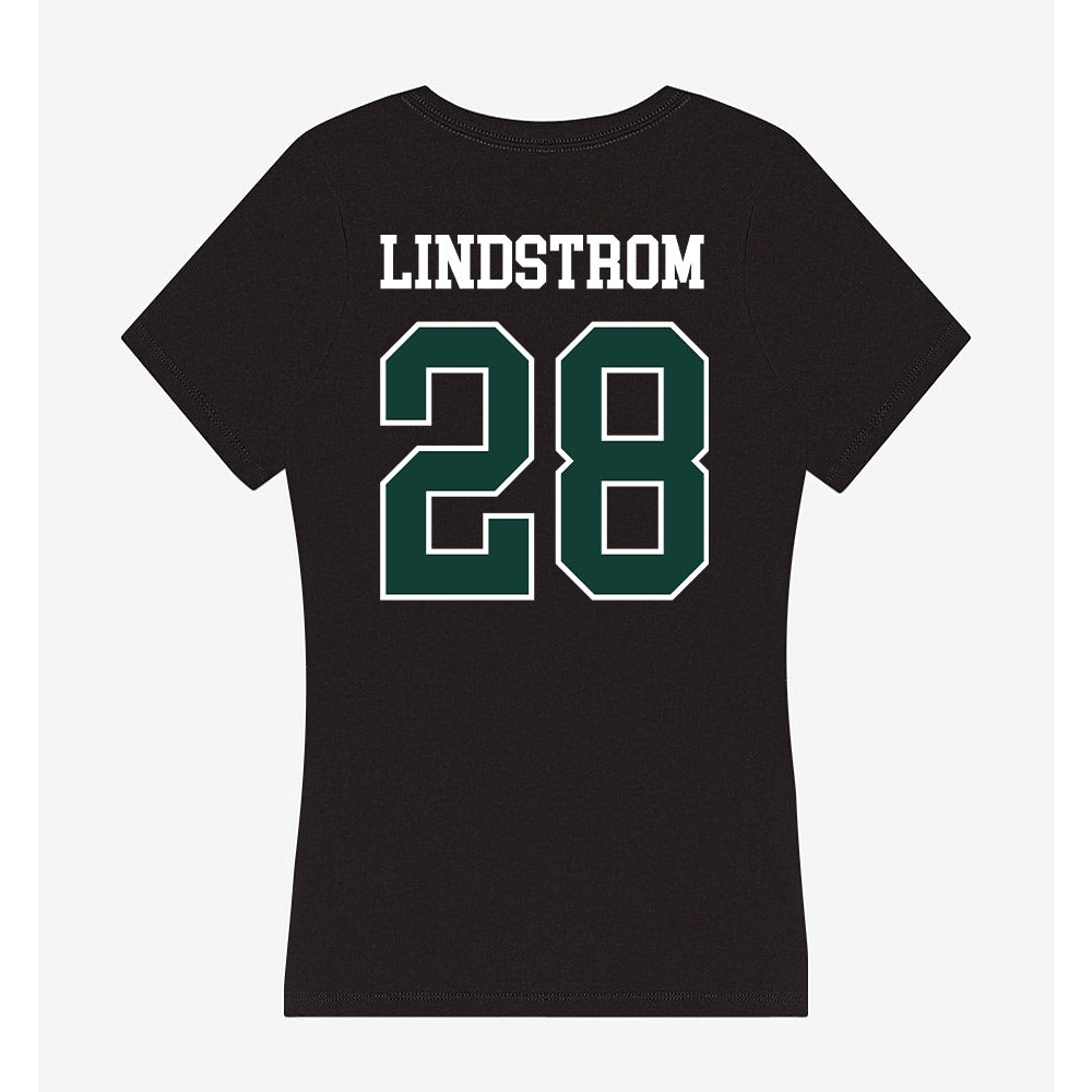 Michigan State - NCAA Men's Ice Hockey : Cayden Lindstrom - Women's V-Neck T-Shirt-1