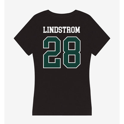 Michigan State - NCAA Men's Ice Hockey : Cayden Lindstrom - Women's V-Neck T-Shirt-1