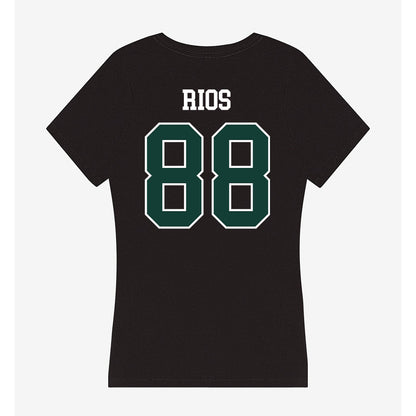 Michigan State - NCAA Football : Kai Rios - Women's V-Neck T-Shirt-1