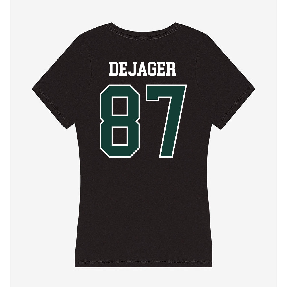 Michigan State - NCAA Football : Luke DeJager - Women's V-Neck T-Shirt-1