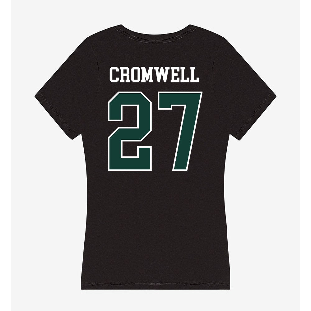 Michigan State - NCAA Football : Devynn Cromwell - Women's V-Neck T-Shirt-1