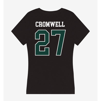 Michigan State - NCAA Football : Devynn Cromwell - Women's V-Neck T-Shirt-1