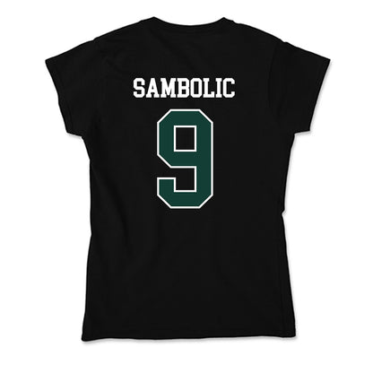 Michigan State - NCAA Women's Basketball : Sara Sambolic - Soft Style Women’s T-Shirt-1
