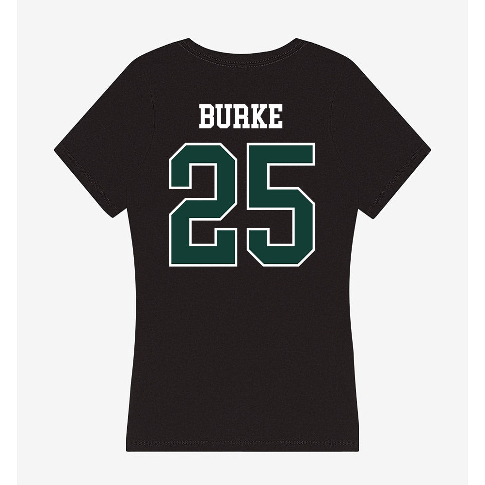 Michigan State - NCAA Men's Ice Hockey : Cole Burke - Women's V-Neck T-Shirt-1