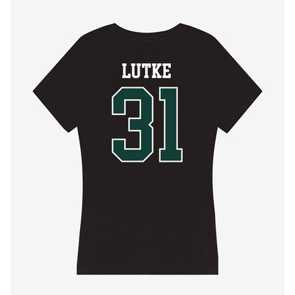 Michigan State - NCAA Women's Soccer : Ava Lutke - Women's V-Neck T-Shirt-1