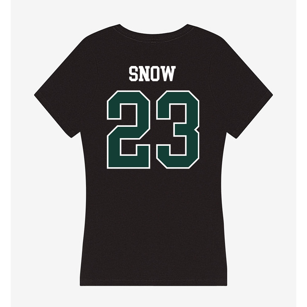 Michigan State - NCAA Football : Darius Snow - Women's V-Neck T-Shirt-1
