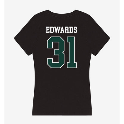 Michigan State - NCAA Football : Deuce Edwards - Women's V-Neck T-Shirt-1