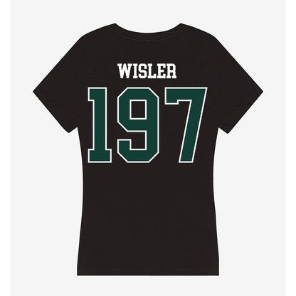 Michigan State - NCAA Wrestling : Kael Wisler - Women's V-Neck T-Shirt-1