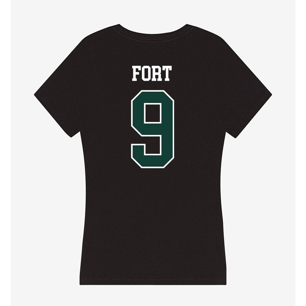 Michigan State - NCAA Men's Basketball : Trey Fort - Women's V-Neck T-Shirt-1