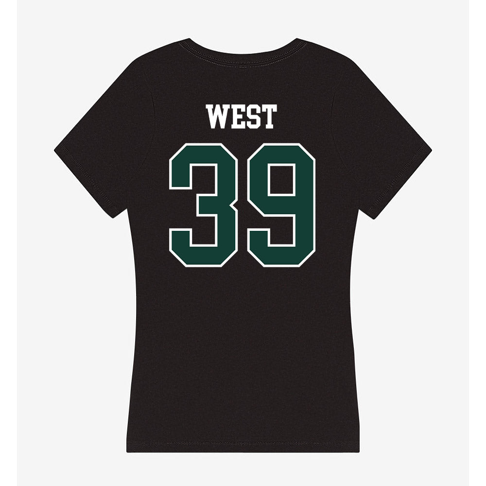 Michigan State - NCAA Football : Elisha West - Women's V-Neck T-Shirt-1