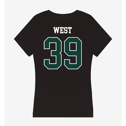 Michigan State - NCAA Football : Elisha West - Women's V-Neck T-Shirt-1