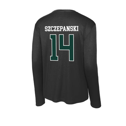 Michigan State - NCAA Baseball : Tommy Szczepanski - Activewear Long Sleeve T-Shirt-1