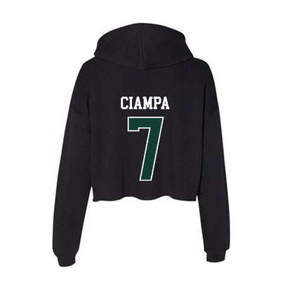 Michigan State - NCAA Women's Soccer : Aubree Ciampa - Women's Crop Fleece Hoodie-1