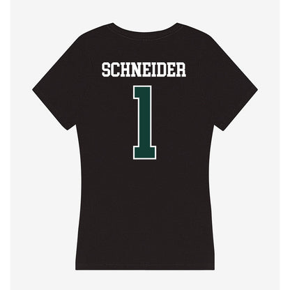 Michigan State - NCAA Women's Volleyball : Lia Schneider - Women's V-Neck T-Shirt-1
