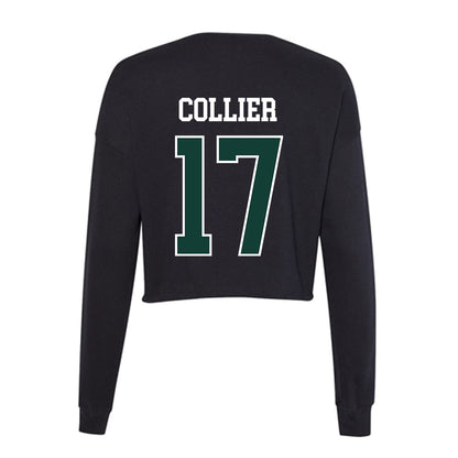 Michigan State - NCAA Football : Braylon Collier - Women's Cropped Crew Fleece-1