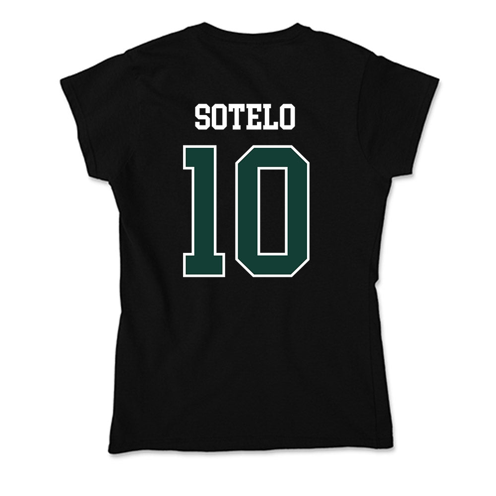 Michigan State - NCAA Women's Basketball : Ines Sotelo - Soft Style Women’s T-Shirt-1