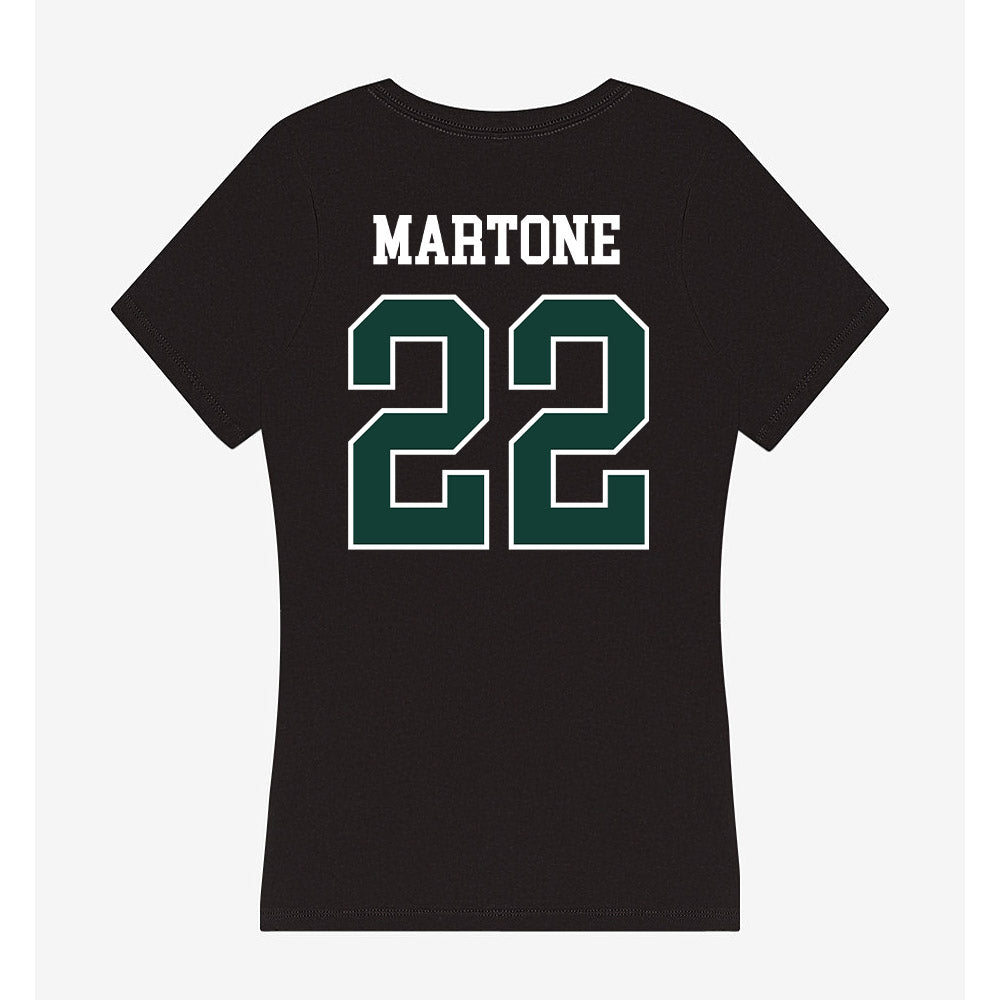 Michigan State - NCAA Men's Ice Hockey : Porter Martone - Women's V-Neck T-Shirt-1