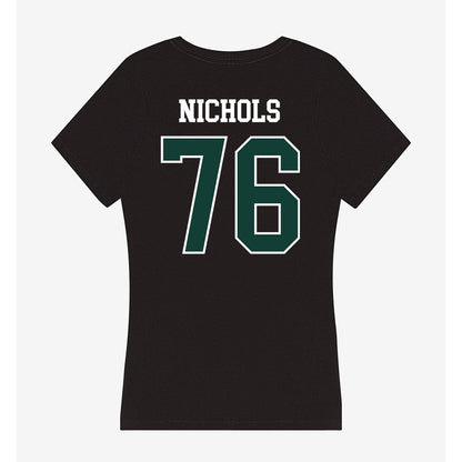 Michigan State - NCAA Football : Drew Nichols - Women's V-Neck T-Shirt-1