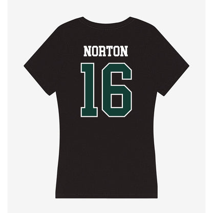 Michigan State - NCAA Women's Volleyball : Kalea Norton - Women's V-Neck T-Shirt-1
