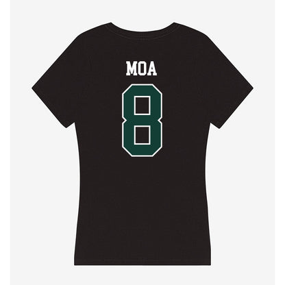Michigan State - NCAA Football : Aisea Moa - Women's V-Neck T-Shirt-1