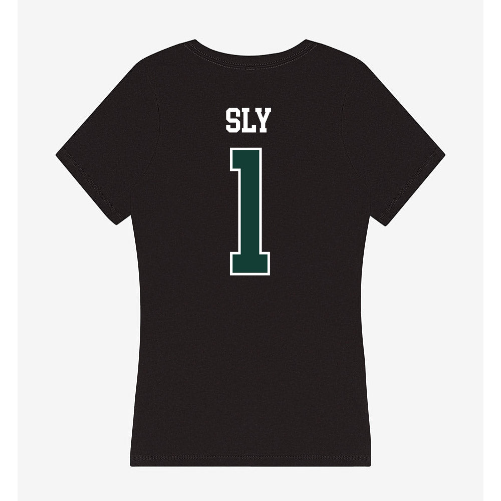 Michigan State - NCAA Men's Soccer : Michael Sly - Women's V-Neck T-Shirt-1