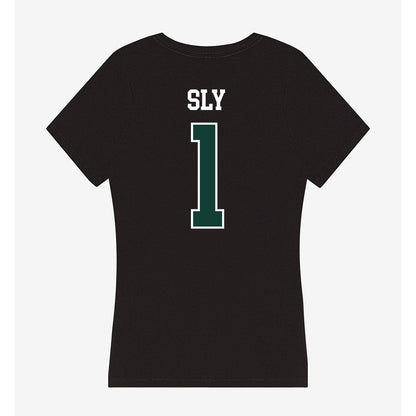 Michigan State - NCAA Men's Soccer : Michael Sly - Women's V-Neck T-Shirt-1