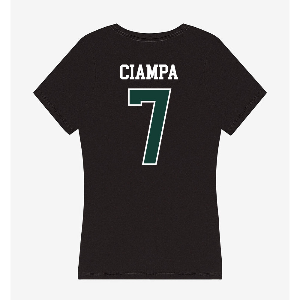 Michigan State - NCAA Women's Soccer : Aubree Ciampa - Women's V-Neck T-Shirt-1