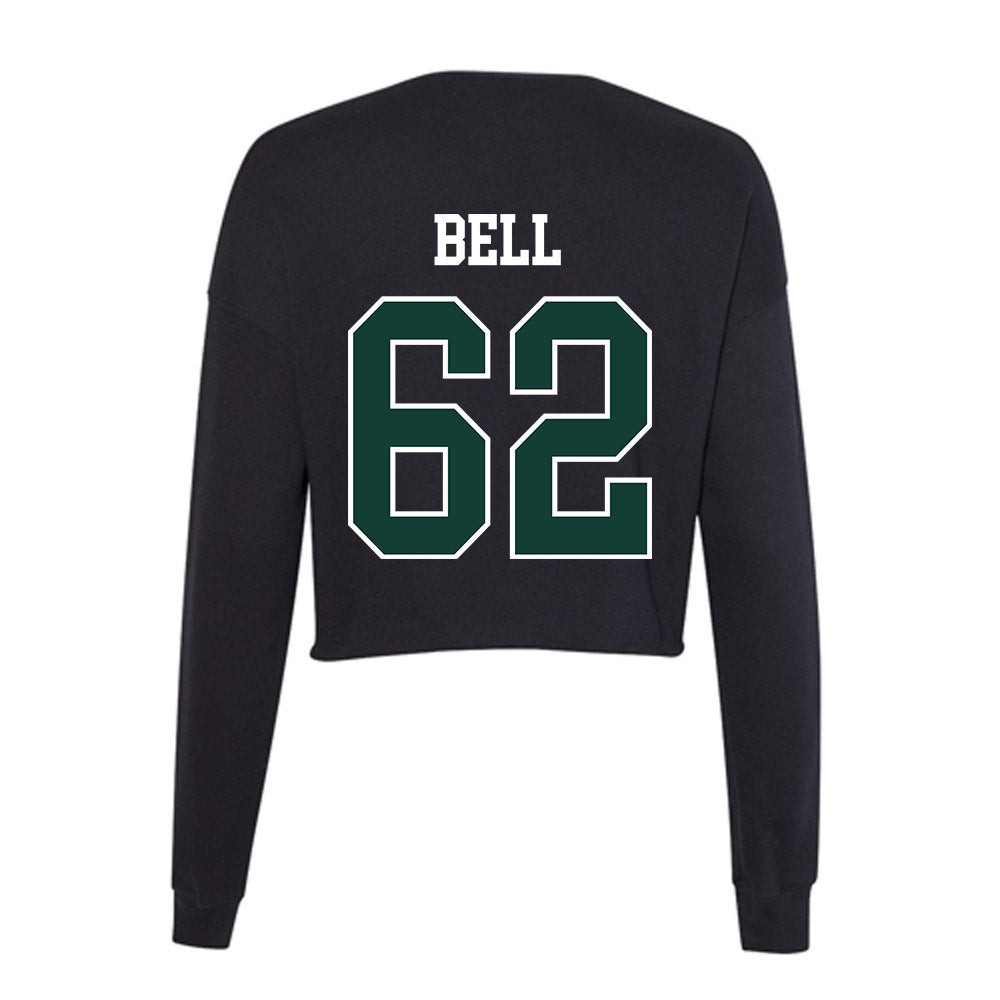 Michigan State - NCAA Football : Justin Bell - Women's Cropped Crew Fleece-1