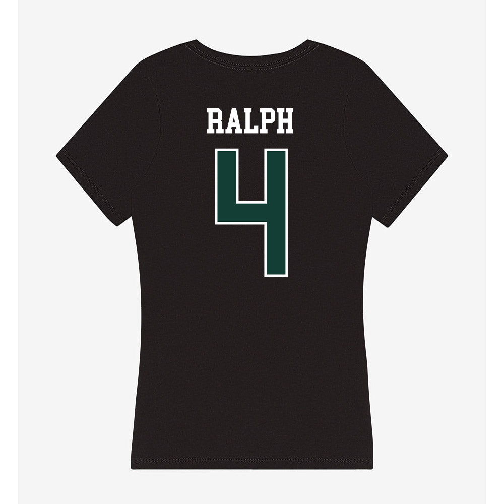Michigan State - NCAA Men's Ice Hockey : Colin Ralph - Women's V-Neck T-Shirt-1