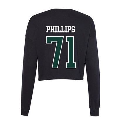 Michigan State - NCAA Football : Kristian Phillips - Women's Cropped Crew Fleece-1