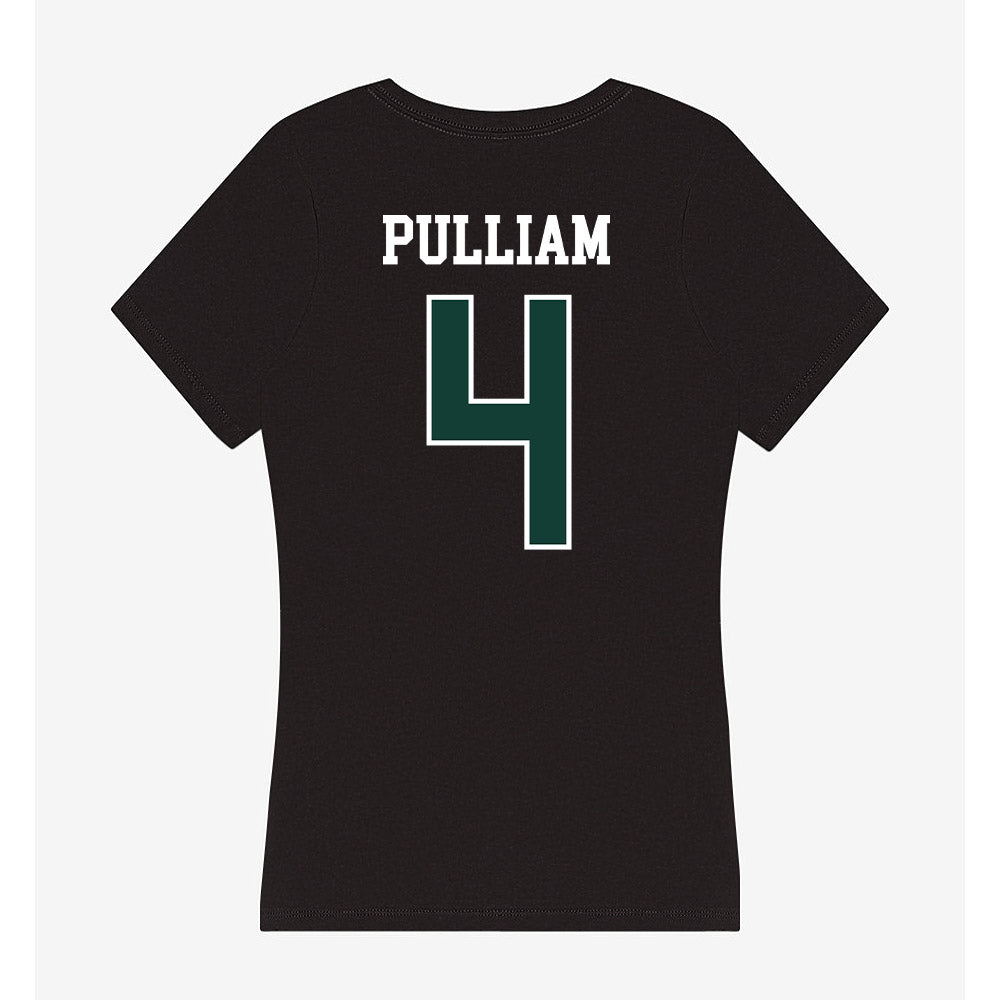 Michigan State - NCAA Football : Marcellius Pulliam - Women's V-Neck T-Shirt-1