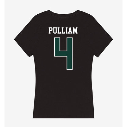 Michigan State - NCAA Football : Marcellius Pulliam - Women's V-Neck T-Shirt-1