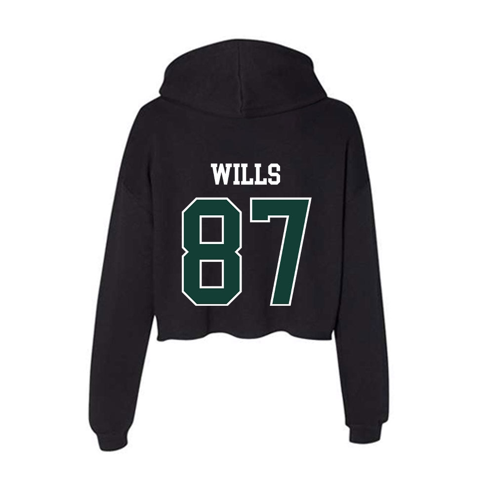 Michigan State - NCAA Football : Jack Wills - Women's Crop Fleece Hoodie-1