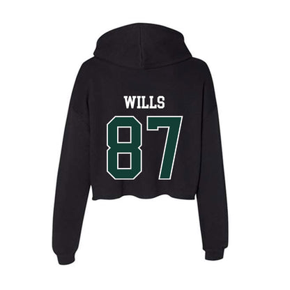 Michigan State - NCAA Football : Jack Wills - Women's Crop Fleece Hoodie-1