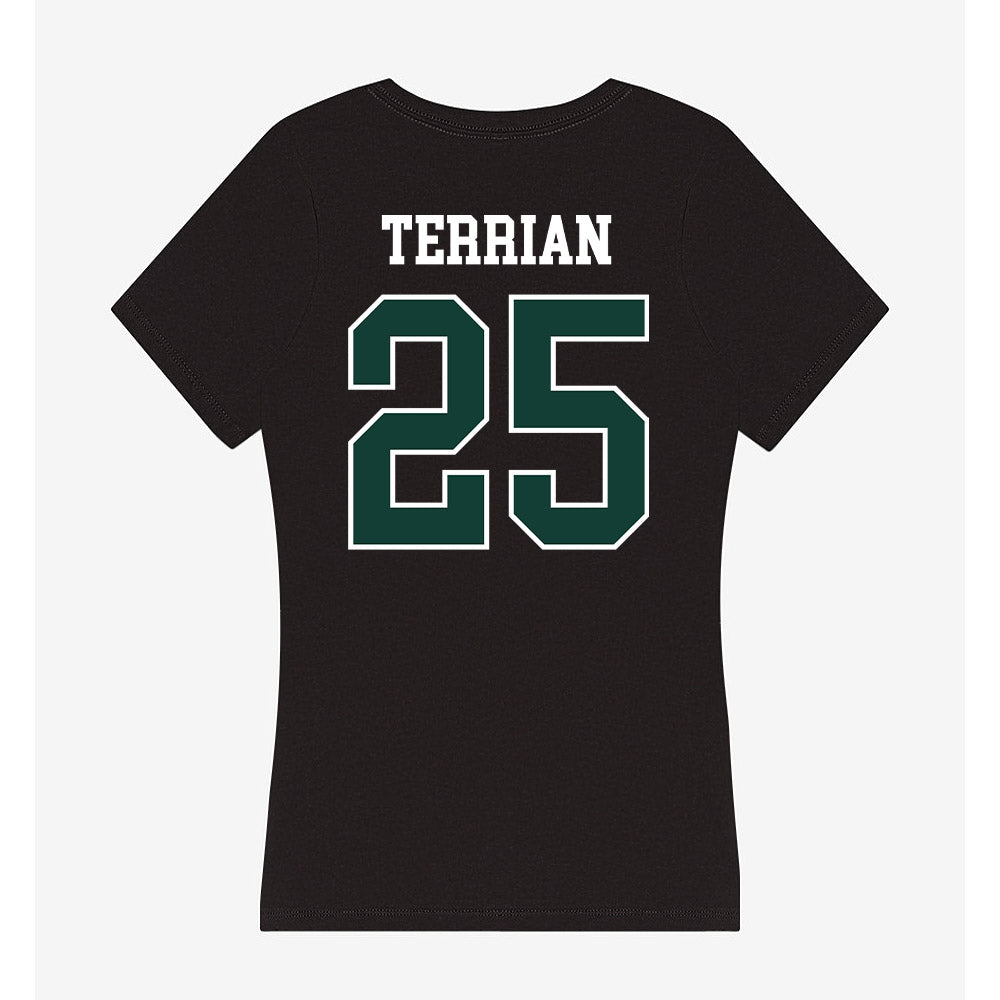 Michigan State - NCAA Women's Basketball : Anna Terrian - Women's V-Neck T-Shirt-1