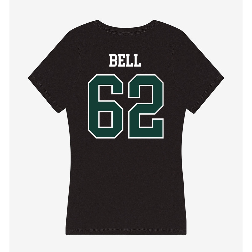 Michigan State - NCAA Football : Justin Bell - Women's V-Neck T-Shirt-1
