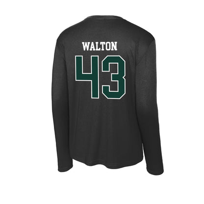 Michigan State - NCAA Men's Basketball : Colin Walton - Activewear Long Sleeve T-Shirt-1