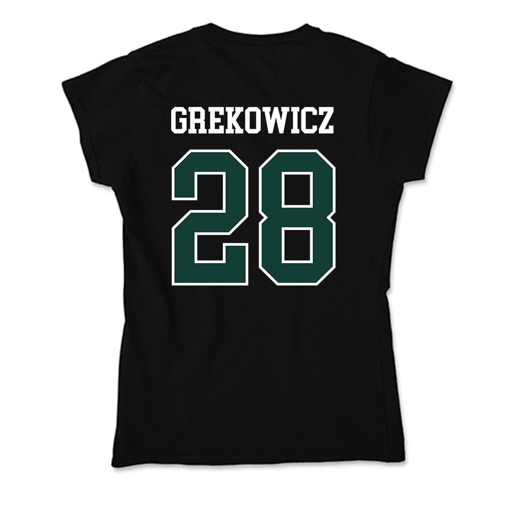 Michigan State - NCAA Men's Soccer : Jake Grekowicz - Soft Style Women’s T-Shirt-1