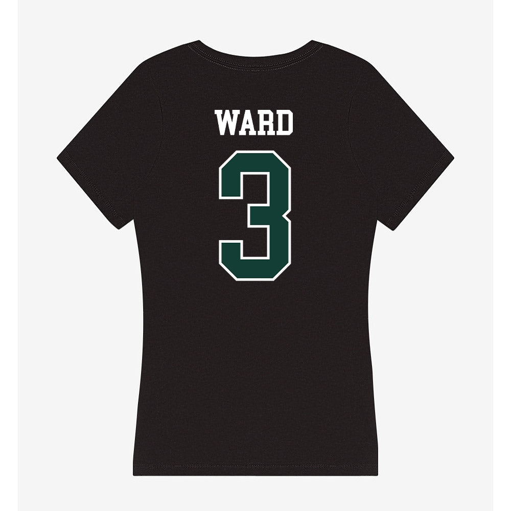 Michigan State - NCAA Men's Basketball : Cam Ward - Women's V-Neck T-Shirt-1
