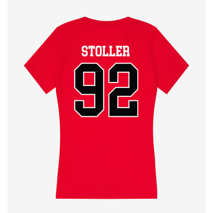 Rutgers - NCAA Men's Lacrosse : Cardin Stoller - Women's V-Neck T-Shirt-1