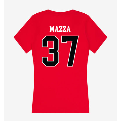 Rutgers - NCAA Baseball : Joe Mazza - Women's V-Neck T-Shirt-1