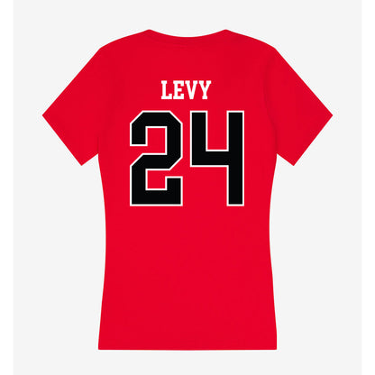 Rutgers - NCAA Football : Kevin Levy - Women's V-Neck T-Shirt-1