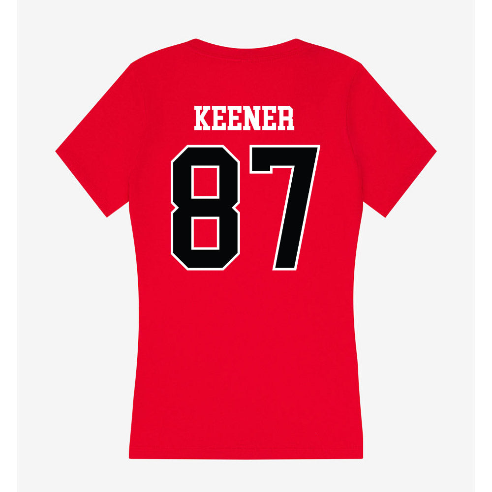 Rutgers - NCAA Football : Monte Keener - Women's V-Neck T-Shirt-1