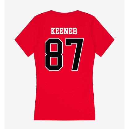 Rutgers - NCAA Football : Monte Keener - Women's V-Neck T-Shirt-1