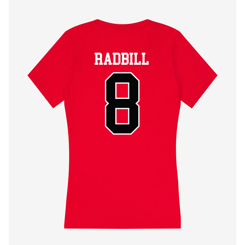 Rutgers - NCAA Baseball : Henry Radbill - Women's V-Neck T-Shirt-1