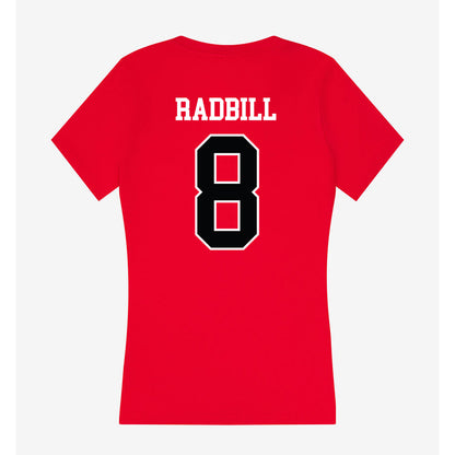 Rutgers - NCAA Baseball : Henry Radbill - Women's V-Neck T-Shirt-1