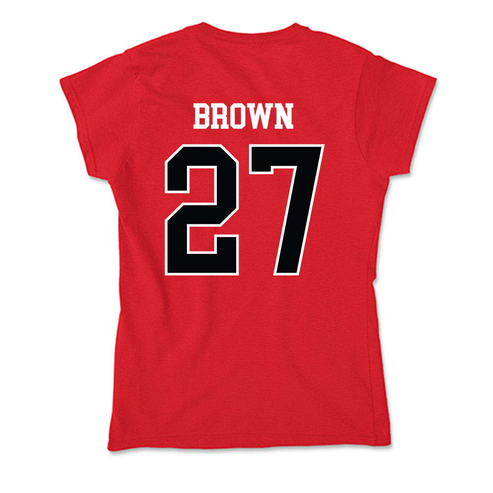 Rutgers - NCAA Football : Samuel Brown - Soft Style Women’s T-Shirt-1