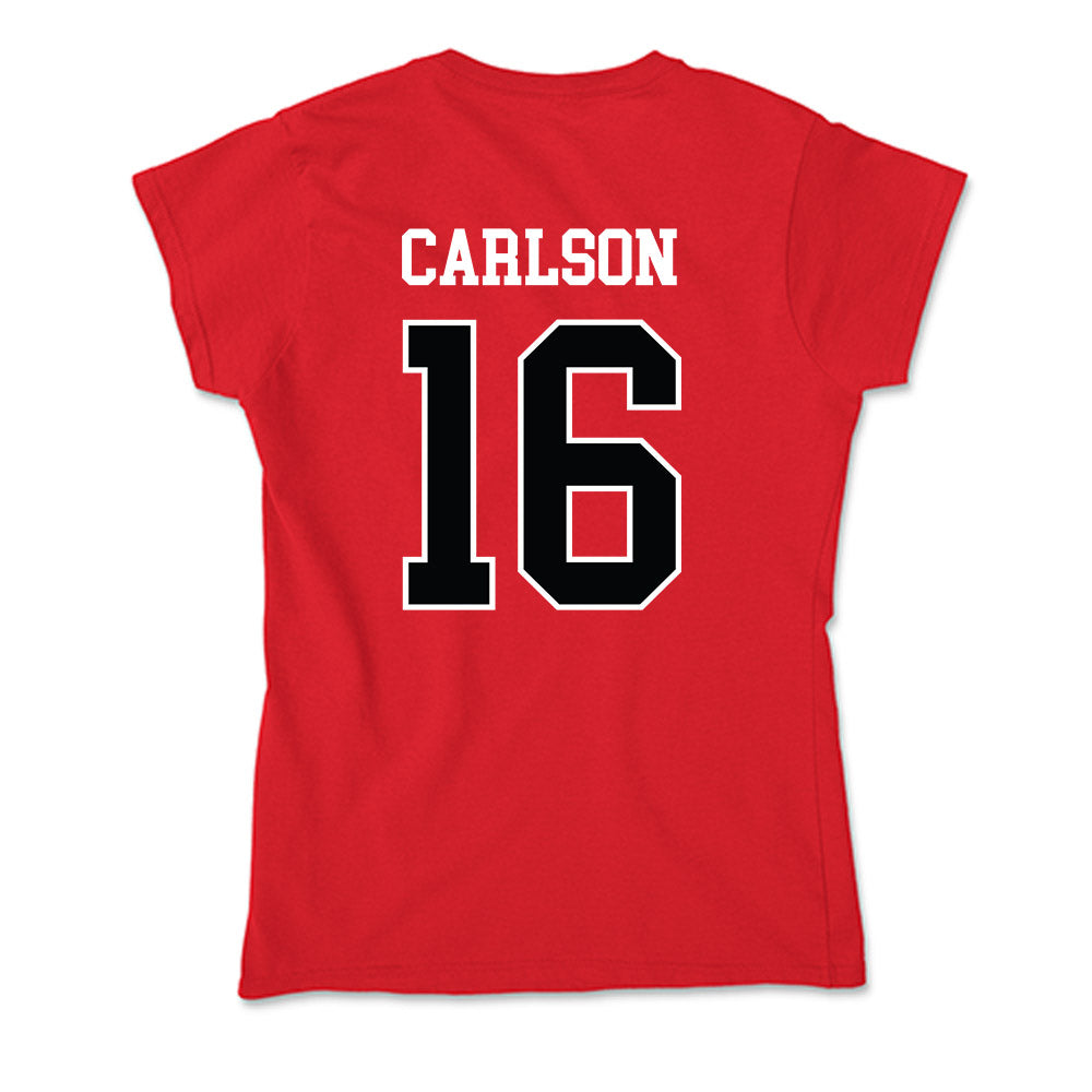 Rutgers - NCAA Men's Soccer : Dylan Carlson - Soft Style Women’s T-Shirt-1